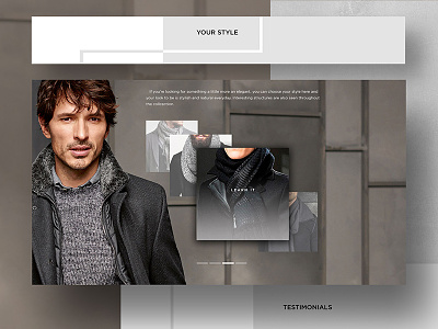 Jack&Jones | website adaptive design clean fashion man style mobile myshdeza user interface web design zagatina