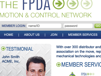 FPDA website redesign design web website