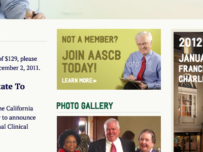 AASCB website redesign design refresh tcs software web website