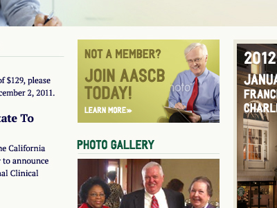 AASCB website redesign