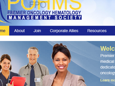 POHMS web redesign design web website