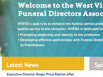 WVFDA website redesign