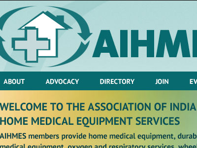 AIHMES website redesign design refresh tcs software web website