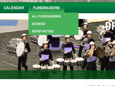 Westland Band Boosters web redesign design web website