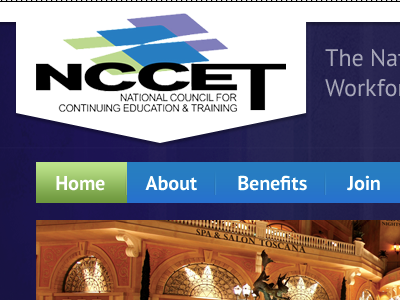 NCCET website redesign concept design refresh tcs software web website