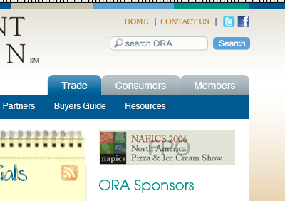 ORA web redesign design refresh tcs software web website