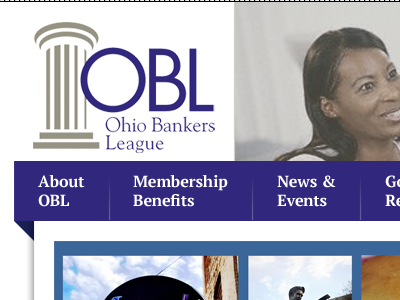 Ohio Bankers League website redesign design refresh web website