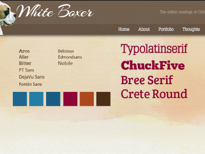 White Boxer redesign design refresh web website
