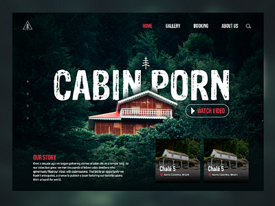 Cabinporn desktop. Fake project numb 2 sketchapp uidesign desktop