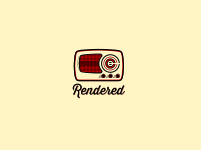 Rendered Logo Design 99designs logo logo design old radio podcast logo rugged vector vintage