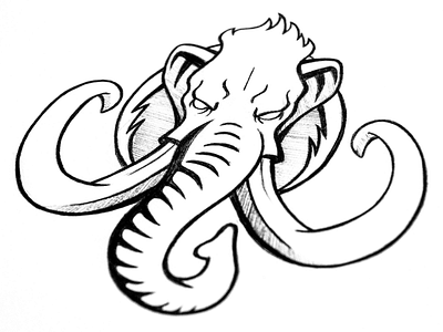 Sketches - Mammoth esports logo design mascot logos modern logo sketches