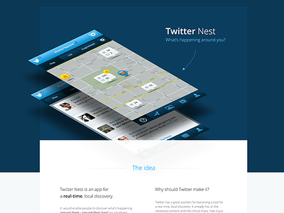 Twitter Nest - case study app case study clean ios iphone mobile nest simple tweet twitter ui ux