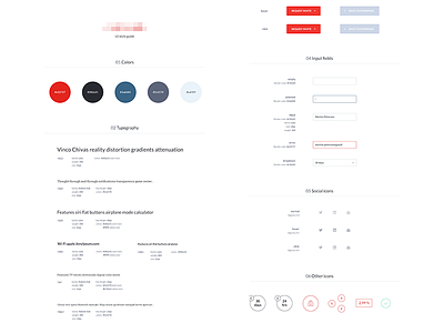 UI style guide clean guide interface kit minimal style ui user visual