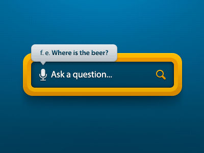 Voice search v2 [.GIF] blue form input playoff question rebound search ui voice yellow