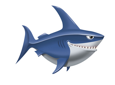 TIBURON adobe illustrator adobe photoshop character fantasy illustration shark