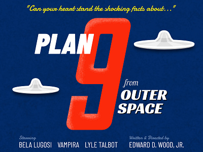 Plan 9 from Outer Space concept poster design posters