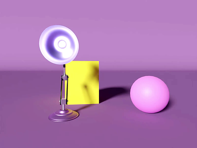 Bouncing Lamp 3d 3d lamp after effects animation blender bouncing gif graphic design isometric animation lamp light minimal motion graphics ui vector