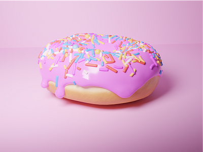 Who doesn't love donuts? 3d animation blender design donut donut animation gif graphic design isometric animation minimal motion graphics video