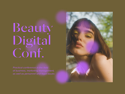 Beauty Digital Conf beautiful beauty conference design font graphic type typogaphy