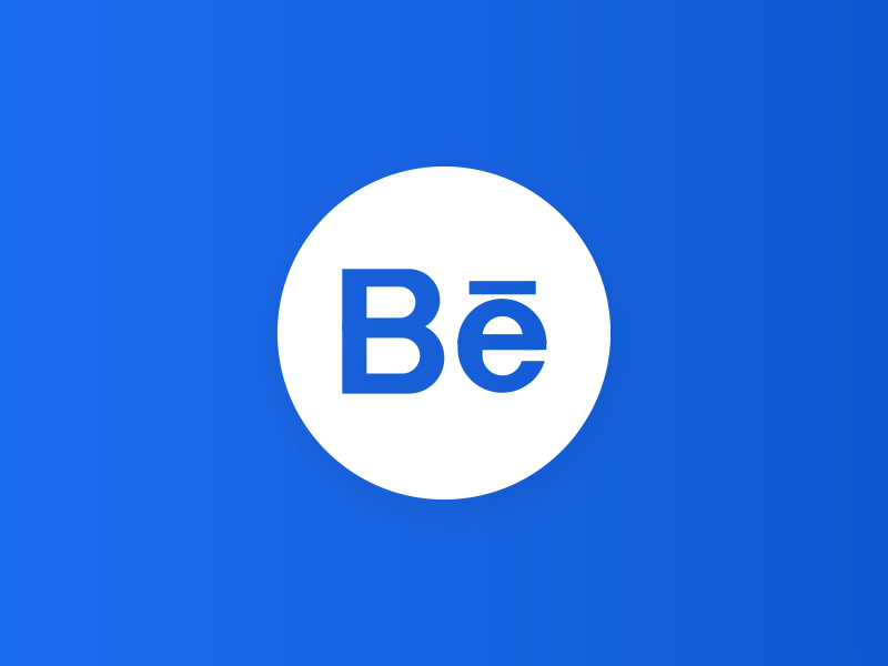 Behance animation blue design icon line logo ui