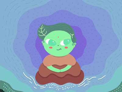 Mother Earth illustration vector