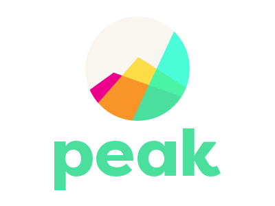 Peak branding logo peak