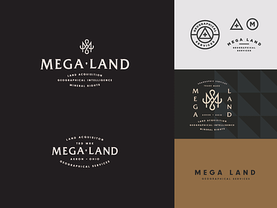 Mega Land design logo typography wip