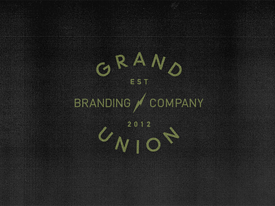 Grand Union logo process design identity logo process progress texture wip