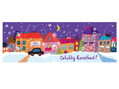 Christmas greeting card in vector card childish christmas cute funny greeting handdrawn illustrator nice vector vectorart winter xmas