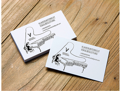 Business card for pianist