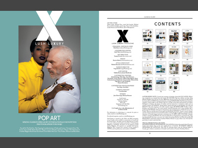Lush Luxury Magazine Spring 2013 Cover canada editorial fashion layout magazine toronto