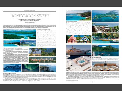 Lush Luxury Magazine Spring 2013 – Honeymoon Destinations canada editorial fashion layout magazine toronto