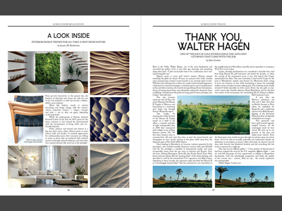 Lush Luxury Magazine Spring 2013 – Interior Design, Luxury Golf canada editorial fashion layout magazine toronto