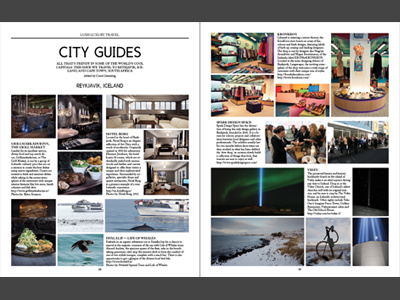 Lush Luxury Magazine Winter 2012 – Reykjavik, Iceland canada editorial iceland layout magazine