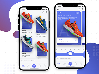 shopping app ios online shoes shop shopping simple sport store ui ux