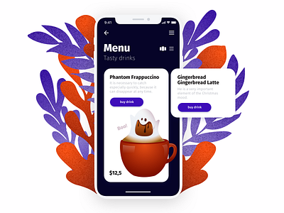 coffee app cast coffee design illustration ios iphone ui ux vector