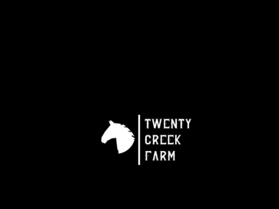 twenty creek farm design farm horse logo horse racing icon illustration logo ui