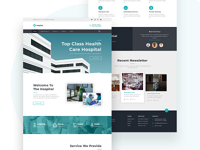 Hospital Landing Page apps company doctor frontend health healthcare hospital landingpage medical nurse patient ui uidesign website