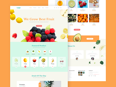 Fruit shop landing page