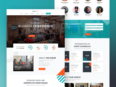 Business Conference Landing Page