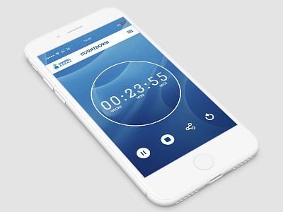 UI Timer Design #dailyui Mockup