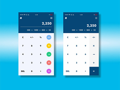 Calculator UI screen #dailyui