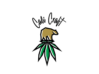 Cali Craft bear brand cannabis leaf logo