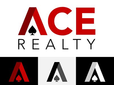 Logo Reimagined: Ace Realty adobe brand mark branding design challenge logo logo challenge logo design logo reimagined real estate rebrand redesign reimagined upgrade vector art vector design