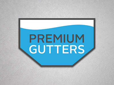 Logos Reimagined: Premium Gutters adobe brand mark branding design challenge logo logo challenge logo design logo reimagined rebrand redesign reimagined upgrade vector art vector design