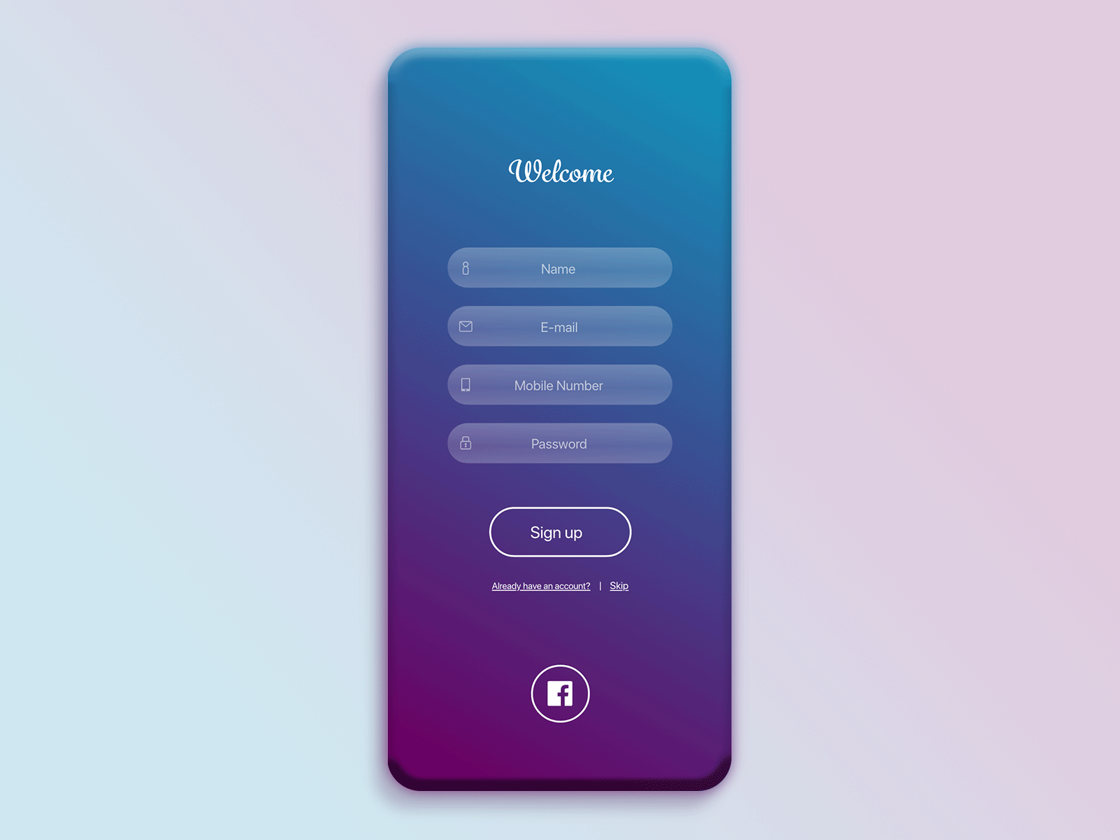 #CreateWithAdobeXD design ui