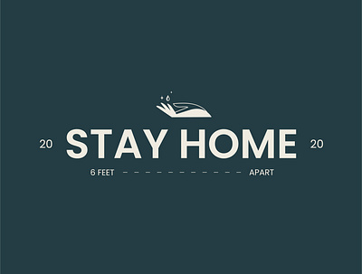 Stay Home 2020 chattanooga corona coronavirus covid covid 19 hands logo design typography wash hands