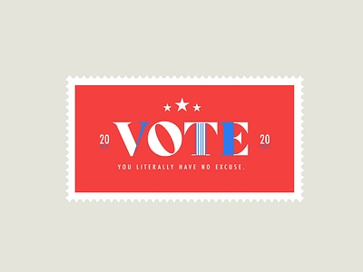 Vote 2020 chattanooga logo design typography