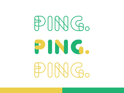 #ThirtyLogos Day 04 - Ping logo design outline logo ping ping logo thirty logos thirtylogos