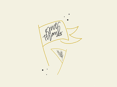 Give Thanks apple pencil banner doodle drawing give thanks illustrator procreate thankful thanksgiving